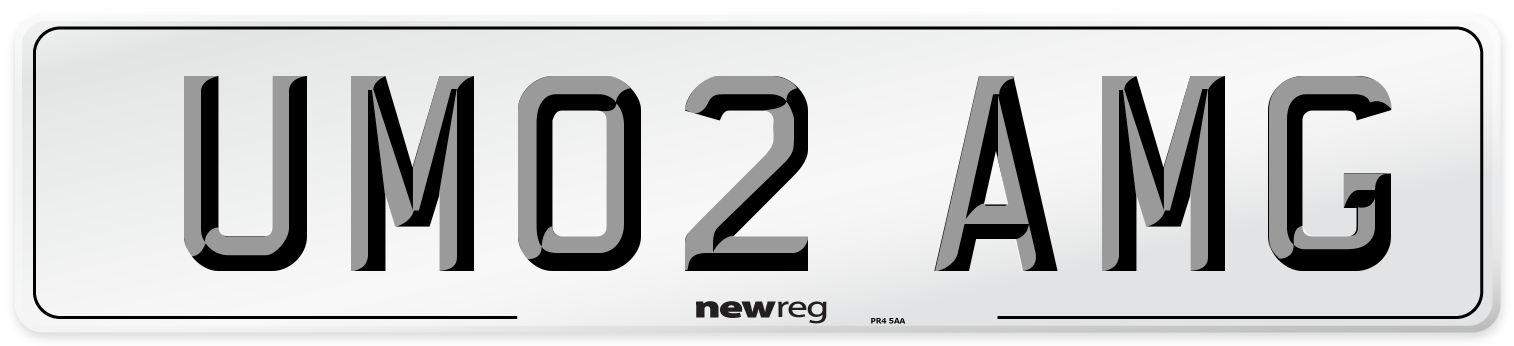 UM02 AMG Number Plate from New Reg
